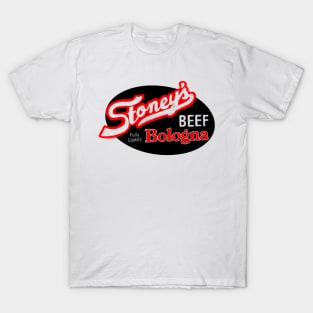 Stoney's Bologna - Transparent Red Oval Logo T-Shirt